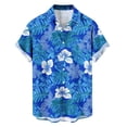 thumbnail image 4 of Workout Shirts for Men,Hawaiian Shirts for Men Casual Summer Beach Shirt Button Down Floral Tropical Vacation Short Sleeve Shirts, 4 of 6