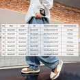 thumbnail image 3 of WXFAZCVU Boys Baggy Jeans Wide Leg Denim Pants with Pockets Elastic Cotton Trousers Going Out Size 7-8 Years, 3 of 3