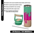 thumbnail image 3 of Igloo 20 oz Insulated Stainless Steel Water Bottle with Straw Lid, Vice Drip, 3 of 17