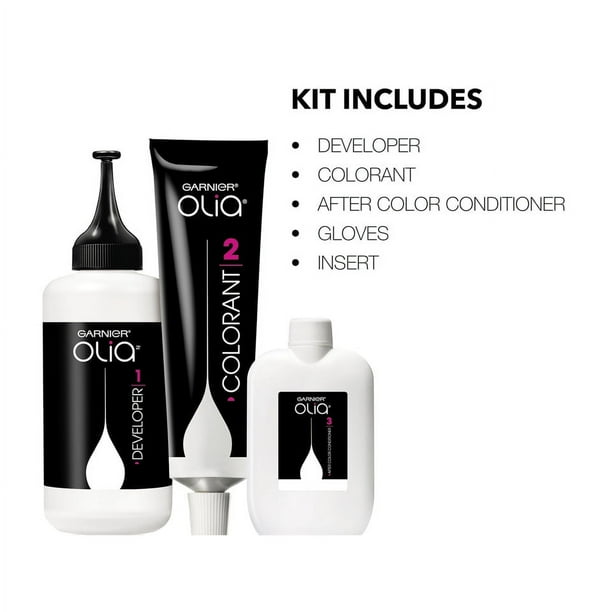 Garnier Olia Oil Powered Permanent Hair Color Kit, 6.43 Light
