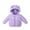 Purple, variant on Esaierr Boys Girls Winter Coats down Outerwear for Kids Toddler 9M-5Y Cute Warm Cotton Coats down Baby Lightweight Winter down Jacket with Hoodie