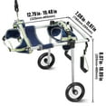 thumbnail image 6 of KFFKFF Pet Mobility Cart for Rear Legs, Lightweight & Customizable Support for Rehabilitating, Assisting Dogs with Hind Leg Challenges, Injuries, or Weakness (Small), 6 of 9