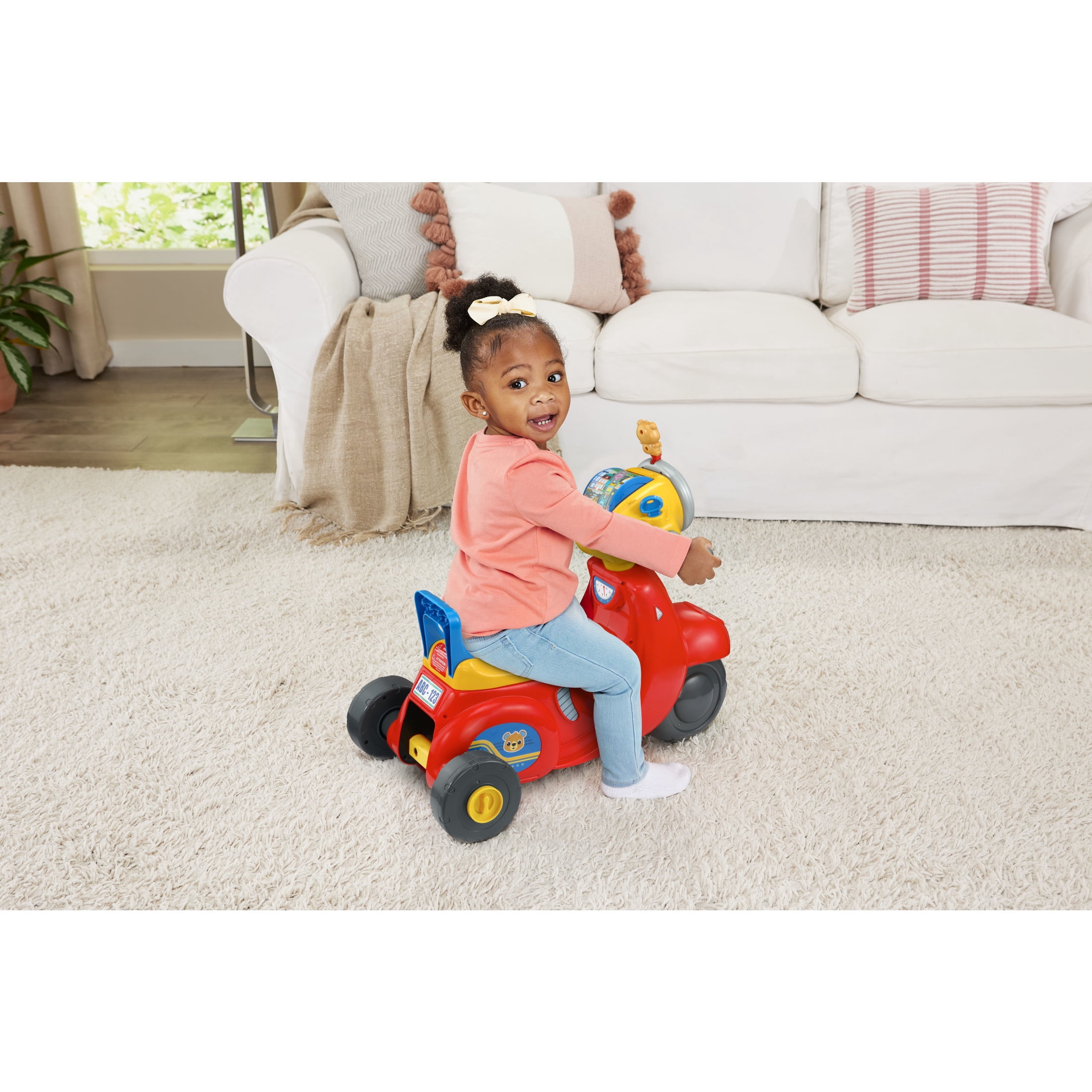 VTech 2-in-1 Map & Go Scooter, Battery Powered Ride-On, Baby and Toddler Toys