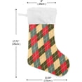 thumbnail image 2 of GZHJMY Vintage Argyle Christmas Stockings 2PCS, Large Xmas Stockings Gift Decorations and Party Supplies,Used for Fireplace Decoration Socks Christmas Tree Decoration, 2 of 7