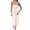 White, variant on Summer Dresses For Women Plus Size Solid Color Casual Waisted Off The Shoulder Sleevelesses Women's Summer Flowy Maxi Dress — Black∣S