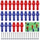 thumbnail image 1 of 26 piezas de futbolín Timcorr Piezas de repuesto de futbolín de resina 13 rojos y 13 azules, 1 of 6