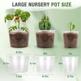 thumbnail image 2 of Macetas transparentes para guardería Planter FUOAUYK, paquete de 9 pulgadas, 7 pulgadas/8 pulgadas/9 pulgadas, 2 of 7