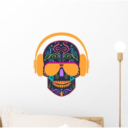 Skull Icon Vector with Wall Decal Wallmonkeys Peel and Stick Graphic (12 in W x 11 in H) WM502622