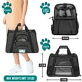 thumbnail image 2 of PetAmi Airline Approved Pet Carrier for Cat, Soft Sided Dog Carrier Small Dog, Cat Travel Supply Accessories Indoor Cat, Ventilated Pet Carrying Bag Medium Large Kitten Puppy, Small Heather Dark Gray, 2 of 7