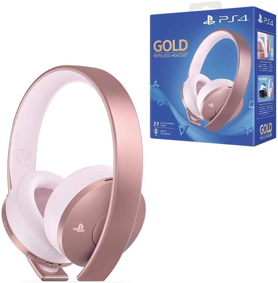 misdrijf waarde Datum Sony Rose Gold Wireless 7.1 Surround Sound Gaming Headset for PS4 (EU  Edition) - Walmart.com