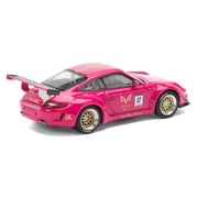 RWB 997 #12 Hotel Ava Pink Metallic 1/64 Diecast Model Car by Pop Race