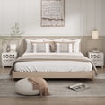 thumbnail image 3 of KULAGAGA Wooden Accent Cabinet with 2 Drawers and Decorative Mirror, White, 3 of 7