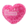 thumbnail image 2 of 14-Inch Pink Furry Plush Heart Pillow for Mother's Day "Mama", 2 of 6