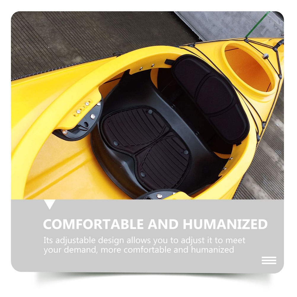 IBASETOY 1Pcs Kayak Padded Back Cushion Black EVA for Kayak Lumbar Support and Inflatable Boat Users