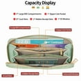 thumbnail image 4 of GAEKEAO Womens Wallet RFID Blocking Leather Wristlet Purse Large Capacity Card Holder Long Ladies Wallet Zip Around Clutch, 4 of 11