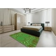 thumbnail image 4 of Ahgly Company Indoor Round Patterned Army Green Area Rugs, 8' Round, 4 of 6