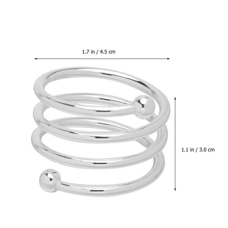 

Frcolor 10pcs Hollow Out Napkin Ring Handmade Serviette Buckle Holder For Wedding Party Dinner (Silver)