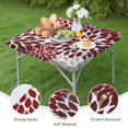thumbnail image 4 of Boho Style Square Table Cover 36x36 Inch with Stretch Elastic Hem, Floral Design for Card Tables and Patio Settings, 4 of 6