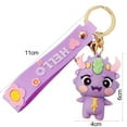 thumbnail image 6 of Mosey Year of 2024 Mascot Dragon Keychain Cute 3D Dragon Figurine Hanging Ornament Cartoon Animal Keyring Charm Backpack Decoration New Year Gift, 6 of 8