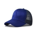 thumbnail image 1 of TOPTIE 5 Panel Suede Front Mesh Back Trucker Hat Adjustable Unisex Snapback, 1 of 8