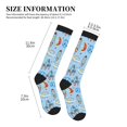 thumbnail image 4 of Pofeuu Cartoon Rocket With Space Print Compression Socks for Women & Men Circulation - Best Support for Nurses,Running,Athletic,Sports, 4 of 7