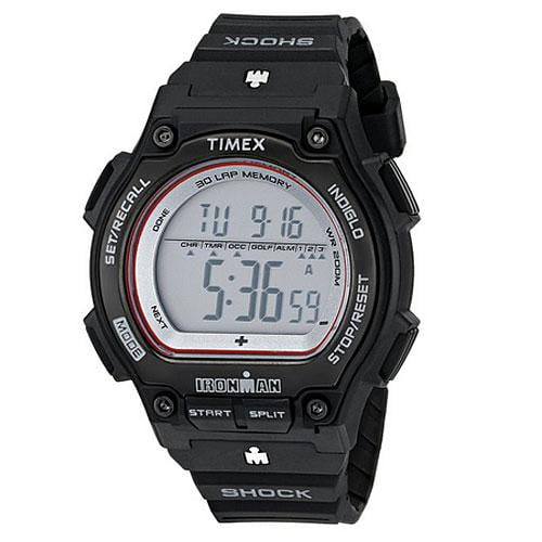 Timex Men T5K584 Ironman Traditional Shock Steel Black Resin Watch by Timex