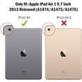 thumbnail image 2 of Smart Case for iPad Air 1st Edition, Ultra Slim Lightweight Stand Protective Case Shell with Translucent Frosted Back Cover for Apple iPad Air 2013 Model (A1474 A1475 A1476) -Grey, 2 of 7