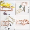 thumbnail image 3 of 20Pcs Bookmark Clips Book Shape Paper Clips Memo Clamps Office Supplies, 3 of 9