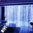 thumbnail image 4 of Cortina de luces LED para decoración navideña, guirnalda con Control remoto por USB, luces de hadas para dormitorio y hogar, 4 of 4