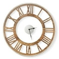 thumbnail image 1 of Costway 20 Inch Silent Wall Clock with Classic Frame Classic Roman Number Glass Cover, 1 of 7