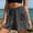 Dark Gray, variant on Gamviast Women's Casual Shorts Drawstring Elastic Waist Loose Fit Linen Look Summer Shorts with Patch Pockets Beach Lounge Travel Wear Sky Blue XXL