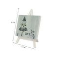 thumbnail image 4 of Parisloft Holiday Tree Christmas Farmhouse Wood Freestanding Sign, White, 7.8 x 9.8"H, 4 of 6