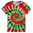 thumbnail image 4 of WOYY Big Boys Tie Dyed Short Sleeve T-Shirt Shorts Set Summer Outfits, Sizes 9-10, 4 of 6