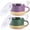 Green&Purple, variant on AmorArc Ceramic Soup Mugs with Handles and Lids,24 OZ Soup Cups Set of 2 with Terracotta Underside,Mug Bowls with Spoon for Soup/Cereal/Salad/Noodles/Ramen/Microware &Dishwasher Safe-Green&Purple