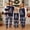 Style 9, variant on Family Matching Christmas Pajamas, Letter Snowflake Print Long-Sleeved Tops Plaid Trousers Sleepwear Outfits