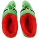 thumbnail image 5 of 1 par de pantuflas cálidas de felpa, antideslizantes, regalo de Navidad para adultos y niños, color verde, talla 41-47, 5 of 5