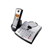 Uniden TRU 5885 - Cordless phone - answering system with caller ID/call waiting - 5.8 GHz - 3-way call capability - single-line operation - silver
