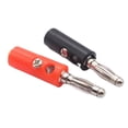 thumbnail image 2 of Fiches Bananes Pratiques Rouges et Noires de 4 mm pour Connexions de Haut-Parleurs (Lot de 10), 2 of 9