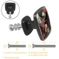 thumbnail image 3 of 4 Pcs Cabinet Handle Drawer Pulls Roses and Skull Knobs with Screws Square Furniture Office Cabinet Knob Decoration, 3 of 7