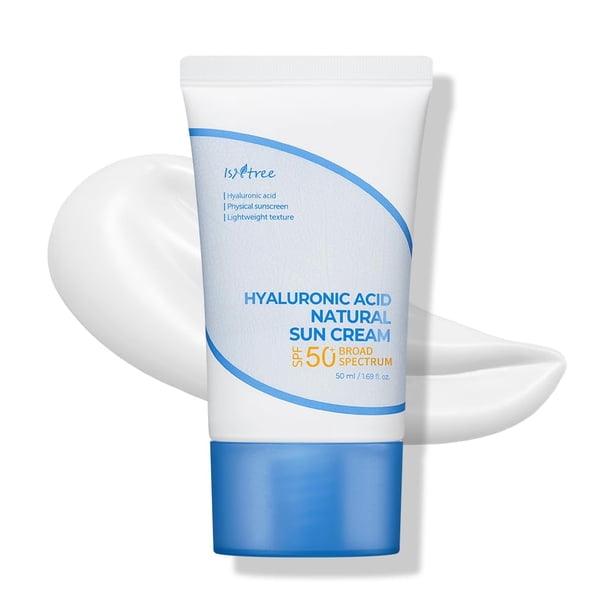 Protector solar mineral IsNtree con ácido hialurónico SPF 50, 50 ml