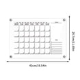 thumbnail image 3 of RKSTN Weekly Planning Note Board Hanging Erasable Acrylic Weekly Plan Note Board Lanyard Message Board Monthly Plan Memo Board 5ml, 3 of 4