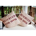 thumbnail image 4 of 18" x 18" Simply Daisy Reserved for Mom Word Pillow Indoor/Outdoor Pillow, Maroon Red Qty 1, 4 of 6