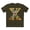 Army, variant on Letter Shirt, Shirt with Letters, Tee Shirt with Gold Letters