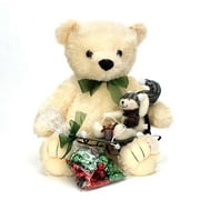 Large Teddy Bear With Baby Bear & Holiday Candies