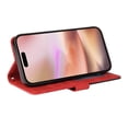 thumbnail image 4 of Allytechgroup Flip Cover Case for iPhone 16, RFID Blocking PU Leather TPU Inner Folio Stand Hand Wrist Cards Holder Wallet Case for Apple iPhone 16, Red, 4 of 7