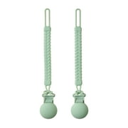 Parent's Choice Silicone Baby Pacifier Clips, 2 Count
