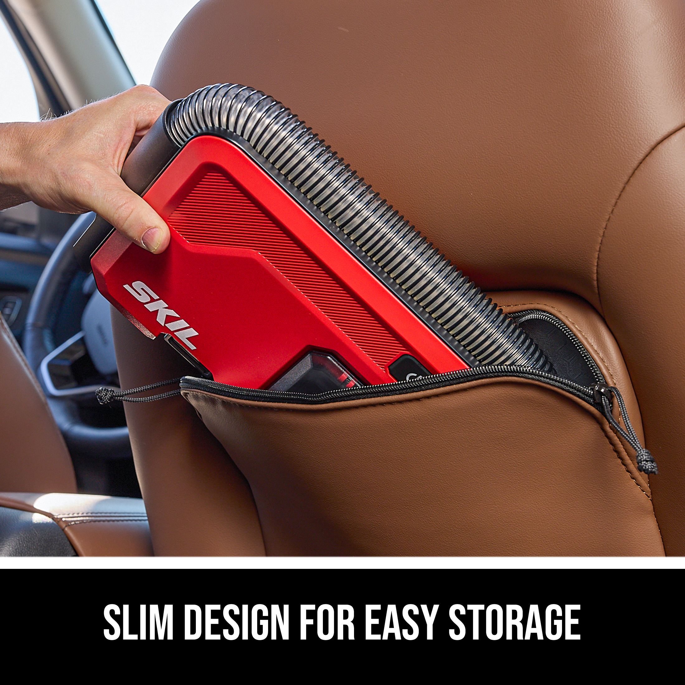 SKIL 12V/20V Brushless Slim Vacuum, 20V Kit Including 20V 2.0Ah USB-C battery and Charger-VA1200D-10