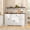 White4, variant on Timagebreze 55"W Inch Storage Sideboard with Coffee Bar Station,Farmhouse Buffet Cabinet with 4 Doors & 2 Drawersfor Dining Room & Kitchen,Grey