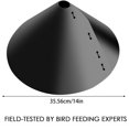 thumbnail image 2 of 18 inch Wrap Around Squirrel Baffle Proof Baffles Durable Plastic Bird Feeder Guard with Hook black hook style, 2 of 9