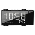 thumbnail image 1 of Reloj despertador de proyección, con puerto de carga USB, pantalla LED de 6 pulgadas, rotación de 180  degree, proyección 12/24H con broadcast FM Snooze para Gloria Despertador de proyección, 1 of 9
